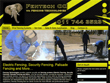 Tablet Screenshot of fencingtechnologies.co.za